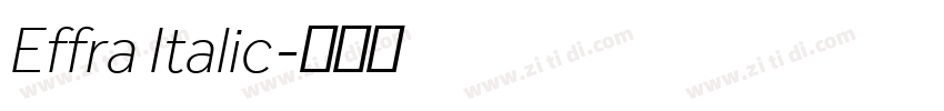 Effra Italic字体转换